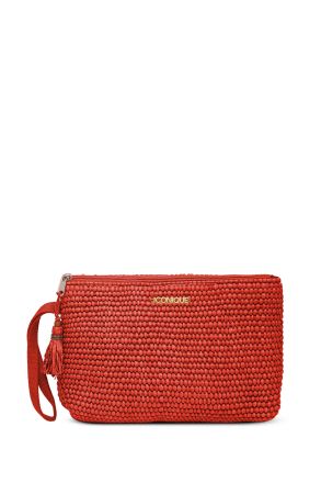 ДАМСКА ЛЯТНА ЧАНТА Dahlia IC26-B04 ЧЕРВЕНО ICONIQUE