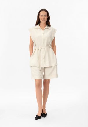 ДАМСКИ ЛЕНЕНЕН ПАНТАЛОН Shiny Linen BR26-01-LS MARC & ANDRE