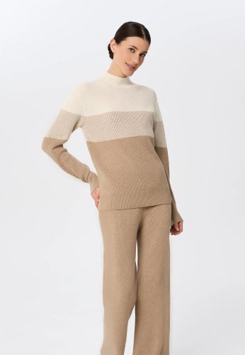 КАШМИРЕН ПУЛОВЕР Ribbed Rhythm W25-00CH0818 MARC & ANDRE