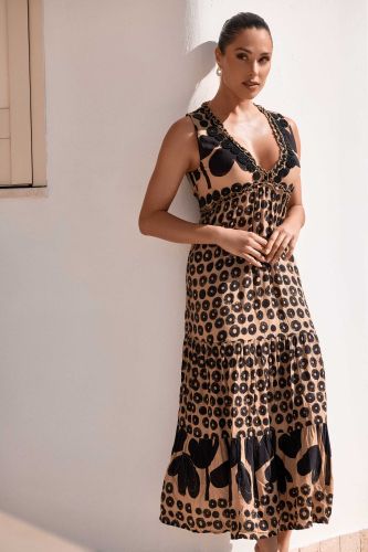 ЛЯТНА РОКЛЯ БЕЗ РЪКАВИ Bea DA26-052 DAVID