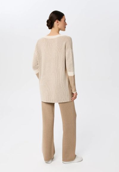 КАШМИРЕН ПАНТАЛОН Ribbed Rhythm W25-00CH0810 MARC & ANDRE