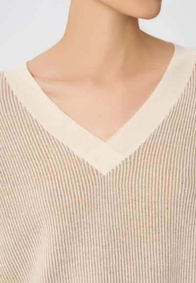 КАШМИРЕН ПУЛОВЕР Ribbed Rhythm W25-00CH0816 MARC & ANDRE