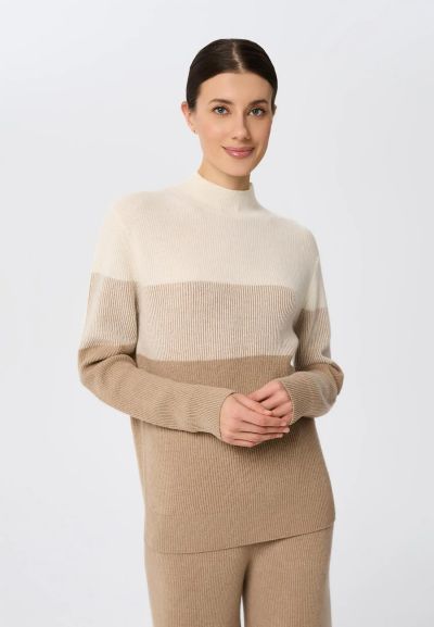 КАШМИРЕН ПУЛОВЕР Ribbed Rhythm W25-00CH0818 MARC & ANDRE