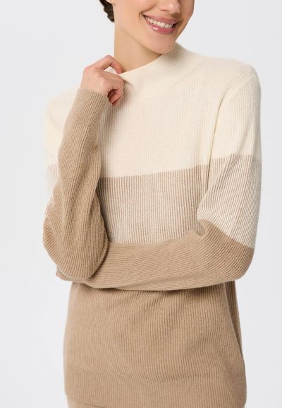 КАШМИРЕН ПУЛОВЕР Ribbed Rhythm W25-00CH0818 MARC & ANDRE