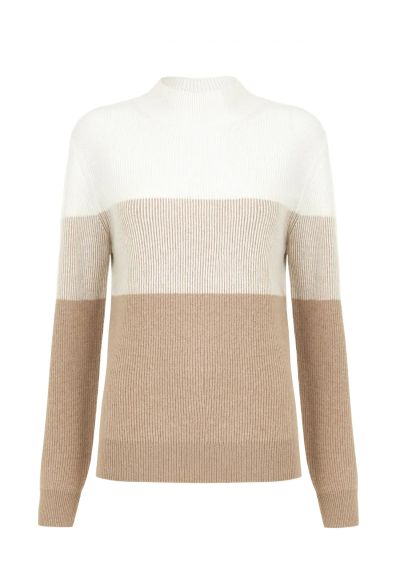 КАШМИРЕН ПУЛОВЕР Ribbed Rhythm W25-00CH0818 MARC & ANDRE