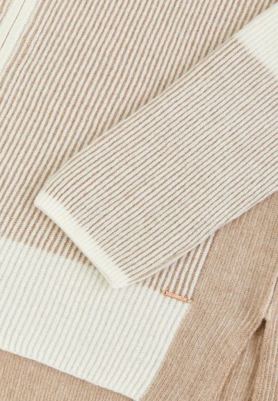 КАШМИРЕН СУИТЧЪР С ЦИП Ribbed RhythmW25-00CH0814 MARC & ANDRE