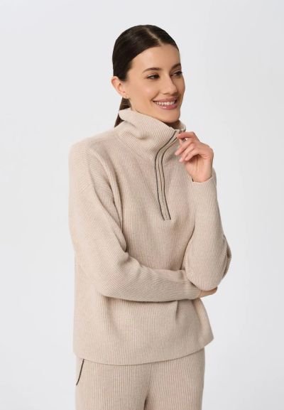 КАШМИРЕН ПУЛОВЕР С ЦИП Quiet Motion W25-00CH0423 MARC & ANDRE