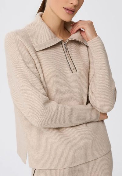 КАШМИРЕН ПУЛОВЕР С ЦИП Quiet Motion W25-00CH0423 MARC & ANDRE