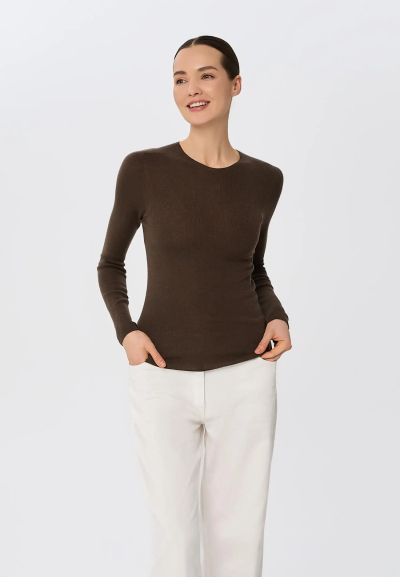 КАШМИРЕНА БЛУЗА Sheer Whisper W25-00MW2019 MARC & ANDRE