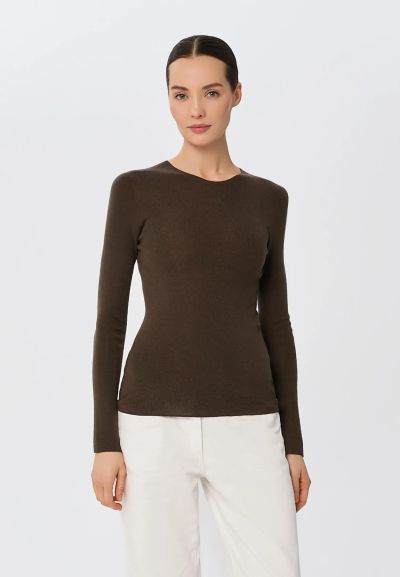 КАШМИРЕНА БЛУЗА Sheer Whisper W25-00MW2019 MARC & ANDRE