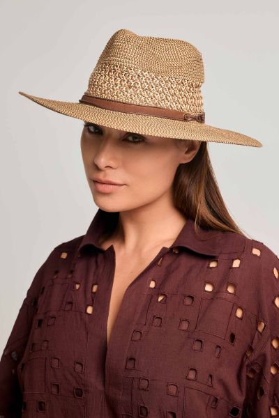 ПЛАЖНА ШАПКА Ulula DB26-A09 КАФЯВО DAVID