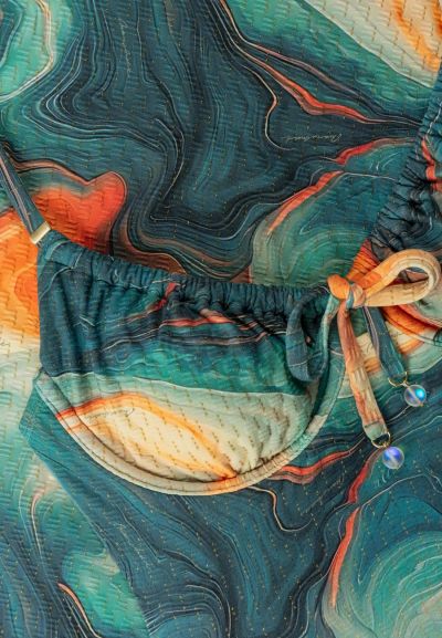 ДАМСКИ БАНСКИ ГОРНИЩЕ Sea Swirls L2609-Y-822 MARC & ANDRE