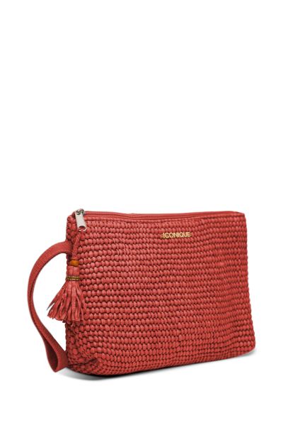 ДАМСКА ЛЯТНА ЧАНТА Dahlia IC26-B04 ЧЕРВЕНО ICONIQUE