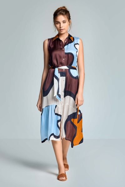 ЛЯТНА РОКЛЯ БЕЗ РЪКАВИ MORA IC26-023 ICONIQUE