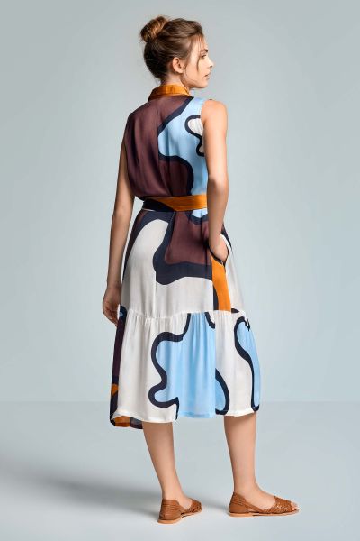 ЛЯТНА РОКЛЯ БЕЗ РЪКАВИ MORA IC26-023 ICONIQUE