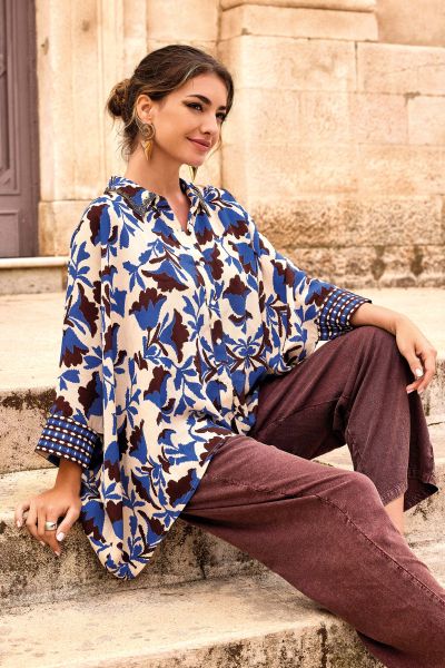 ЛЕТЕН ПАНТАЛОН Star PalazzoDB26-085 КАФЯВО DAVID