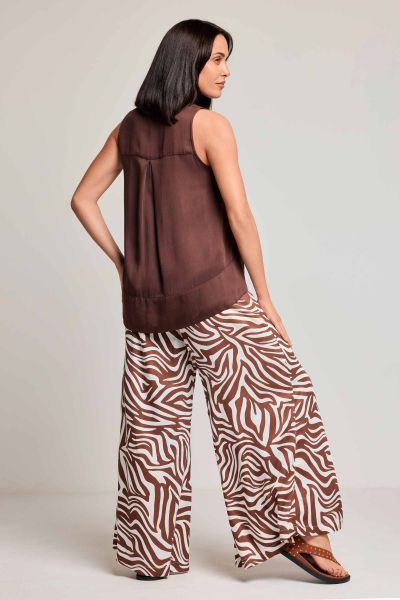 ДАМСКИ ТОП Nora DB26-004 КАФЯВО DAVID