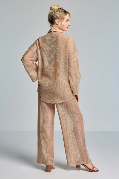 ЛЕТЕН ДАМСКИ ПАНТАЛОН Palazzo VI26-030 BRONZE VACANZE ITALIANE