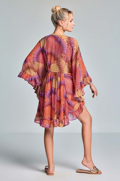 ЛЯТНА РОКЛЯ КАФТАН Azzurra VI26-041 VACANZE ITALIANE