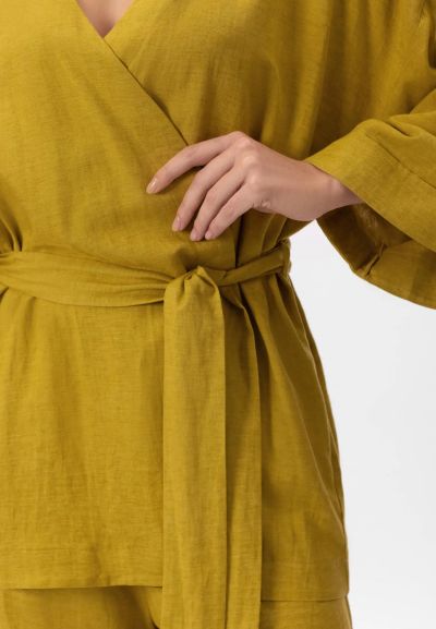 КИМОНО ЛЕН Shiny Linen BR26-02-SK MARC & ANDRE