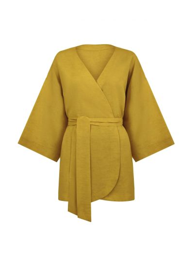 КИМОНО ЛЕН Shiny Linen BR26-02-SK MARC & ANDRE