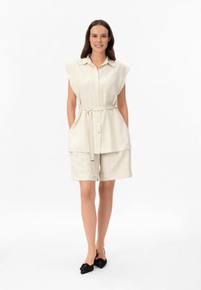 ДАМСКИ ЛЕНЕНЕН ПАНТАЛОН Shiny Linen BR26-01-LS MARC & ANDRE