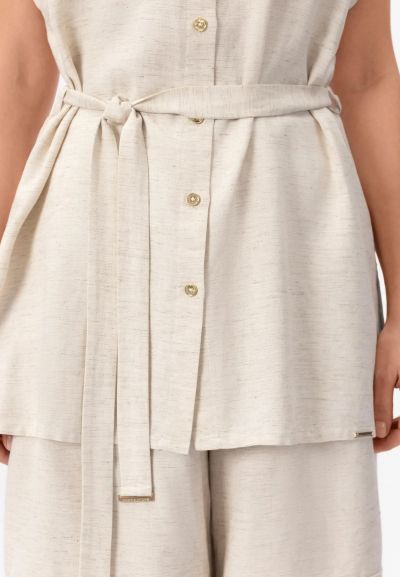 ДАМСКА ЛЕНЕНА РИЗА Shiny Linen BR26-01-LB MARC & ANDRE