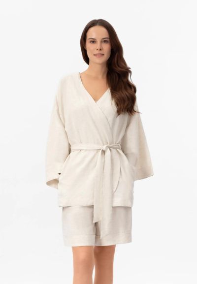 КИМОНО ЛЕН Shiny Linen BR26-01-SK MARC & ANDRE