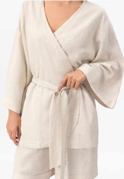 КИМОНО ЛЕН Shiny Linen BR26-01-SK MARC & ANDRE